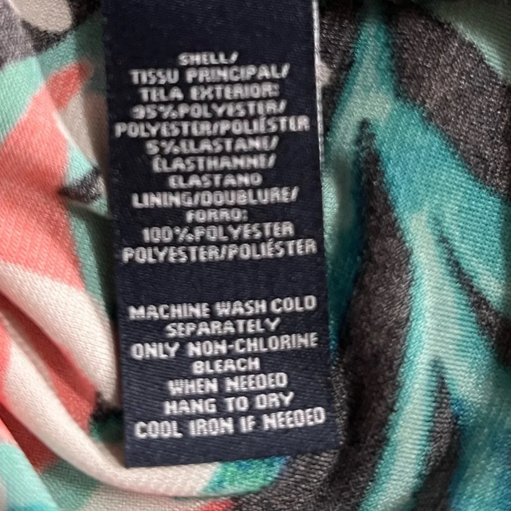 American Living Tropical Floral Dress size 10 Stretchy Wrap style - Picture 7 of 7